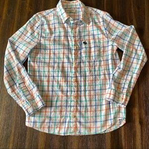 Abercrombie Boys White, Orange & Blue Shirt 11/12
